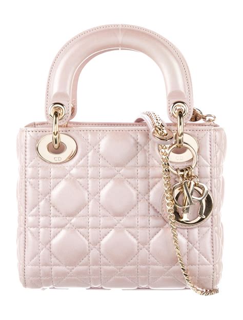 Mini Lady Dior Bag Lotus Pearlescent C